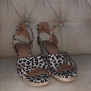 H&M Cheeta wedges never worn!!